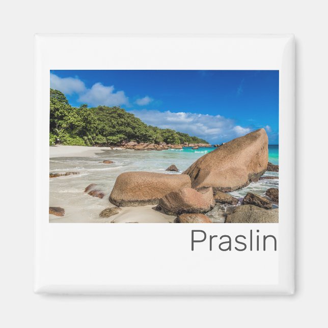 Praslin Seychelles Island Anse Lazio Beach Gift Magnet (Front)