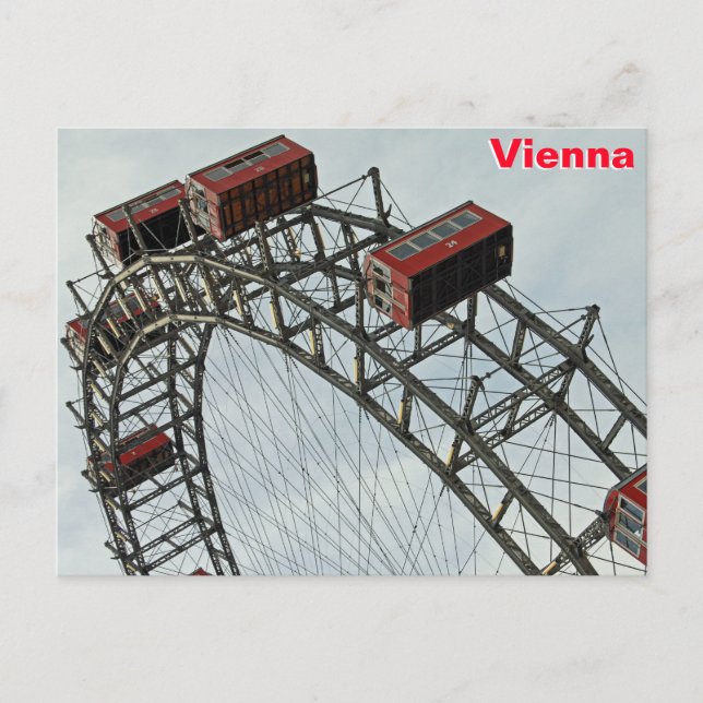 Prater Ferris wheel, Vienna, Austria Postcard (Front)