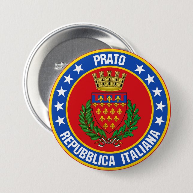 Prato                                              7.5 cm round badge (Front & Back)