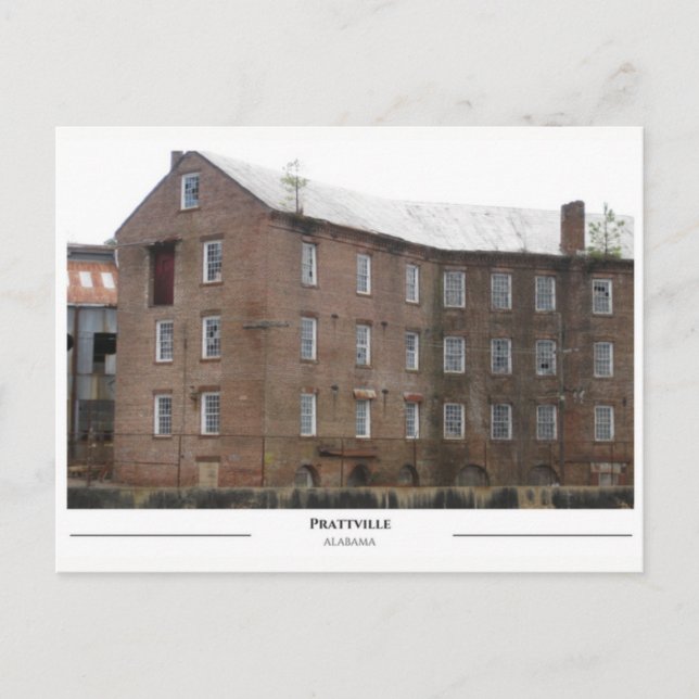 Pratt Gin Factory - Prattville Alabama Postcard (Front)