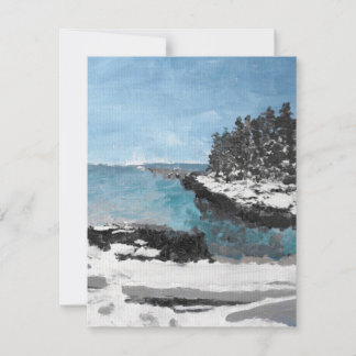 Pratt's Island, Southport Maine, Greeting Card