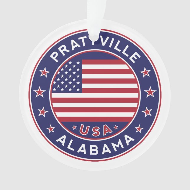 Prattville, Alabama Ornament (Front)