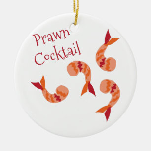 Prawn Cocktail Ceramic Tree Decoration