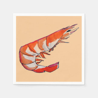 Prawn shrimp seafood dinner party napkin