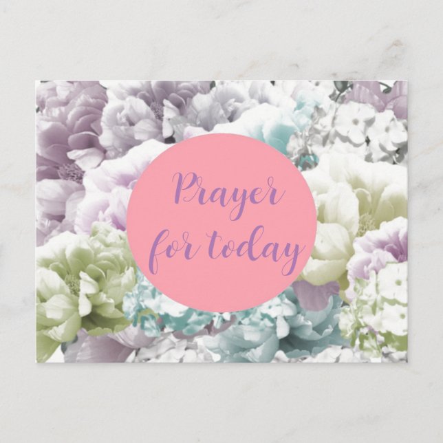 Pray a Scripture for Today Postcard (Front)