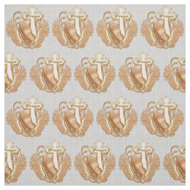 Pray Always Christian Cross Fabric (Swatch)