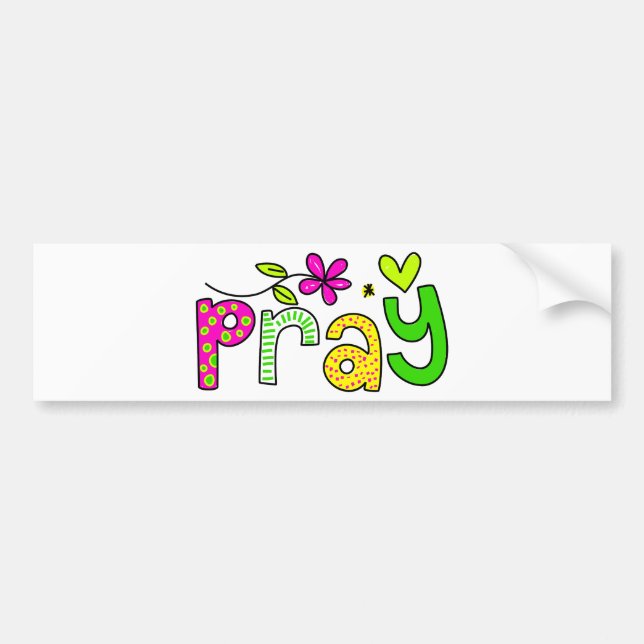 Pray Bumper Sticker (Front)