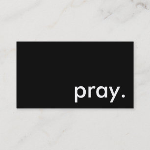 pray. business card