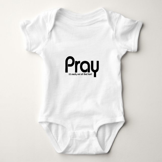 Pray Christian Baby Bodysuit (Front)