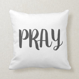 PRAY Christian Decorative Pillow Throw Farm Faith