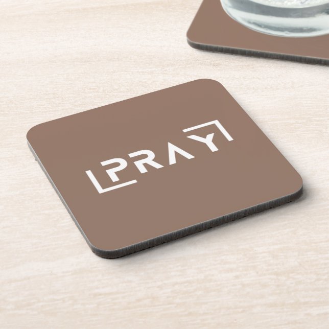 Pray Coasters with cork on the back (Left Side)
