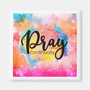 Pray Continually Mug Magnet