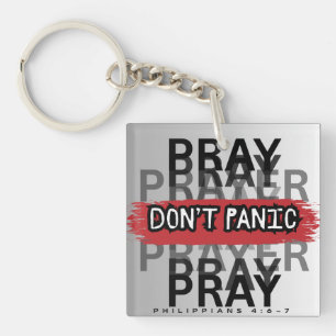 Pray, Don't Panic Key Ring