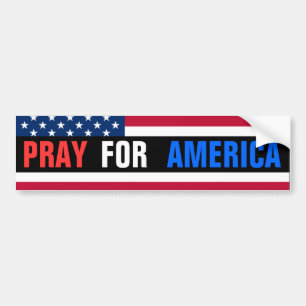 Pray For America Bumper Sticker