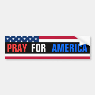 Pray For America Bumper Sticker