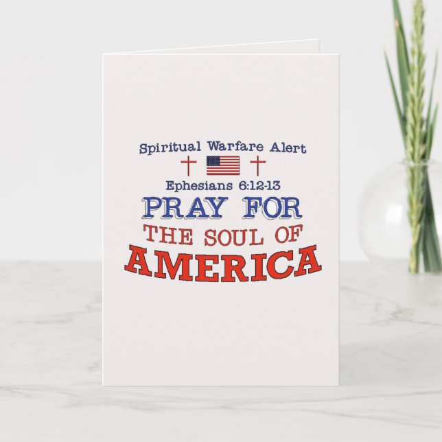 PRAY FOR AMERICA Greeting Card (Front)