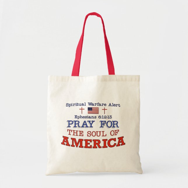 PRAY FOR AMERICA Tote Bag (Front)