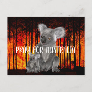 Pray for Australia Postcard