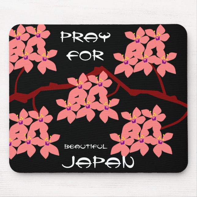 PRAY FOR BEAUTIFUL JAPAN MOUSE MAT (Front)