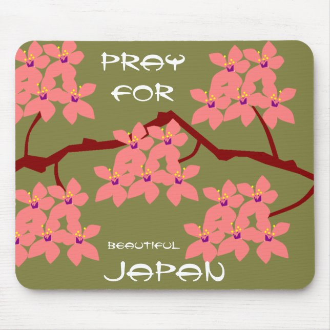 PRAY FOR BEAUTIFUL JAPAN MOUSE MAT (Front)