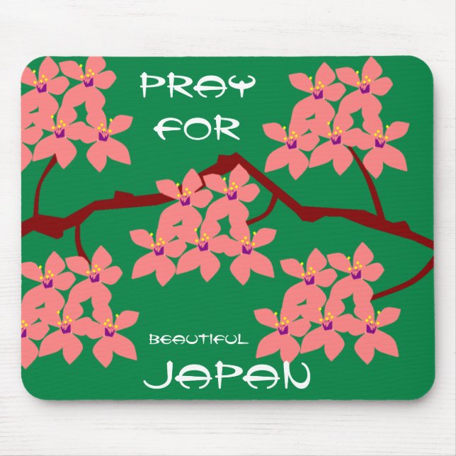 PRAY FOR BEAUTIFUL JAPAN MOUSE MAT (Front)