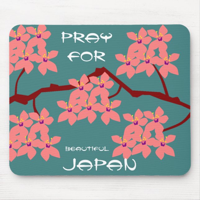 PRAY FOR BEAUTIFUL JAPAN MOUSE MAT (Front)