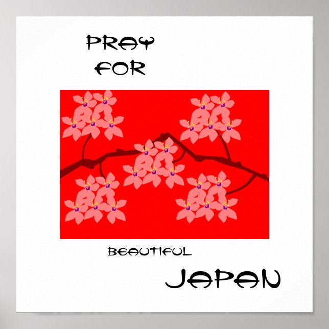 PRAY FOR BEAUTIFUL JAPAN POSTER (Front)