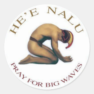 Pray For Big Waves Sticker