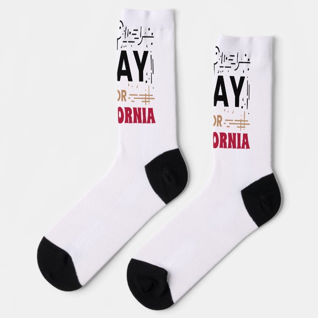 Pray for California • Support for CA Socks (Left)