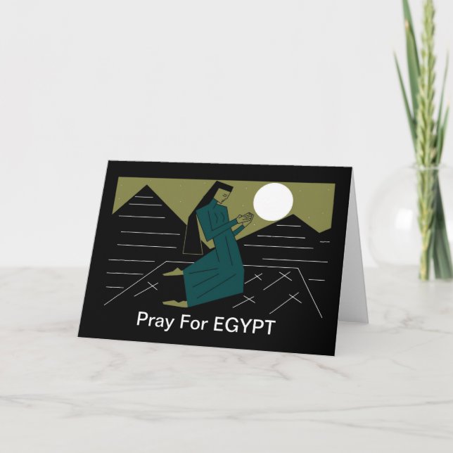 Pray For EGYPT Card (Front)