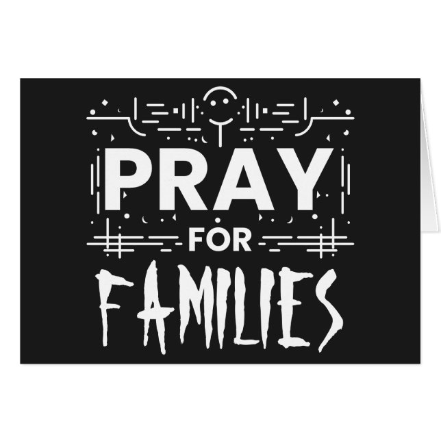 Pray for families (Front Horizontal)