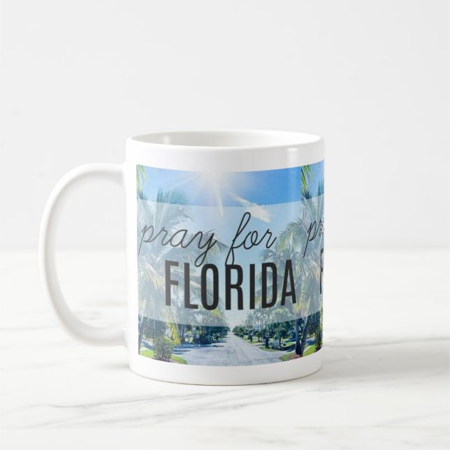 pray for florida milton mug (Left)
