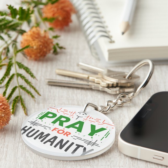 Pray For: Honouring Humanity Key Ring (Front Right)