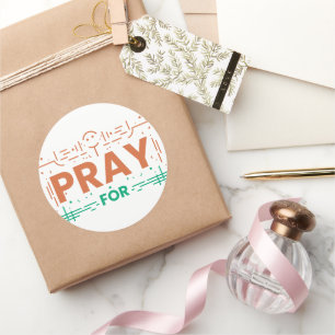 Pray For Humanity Classic Round Sticker