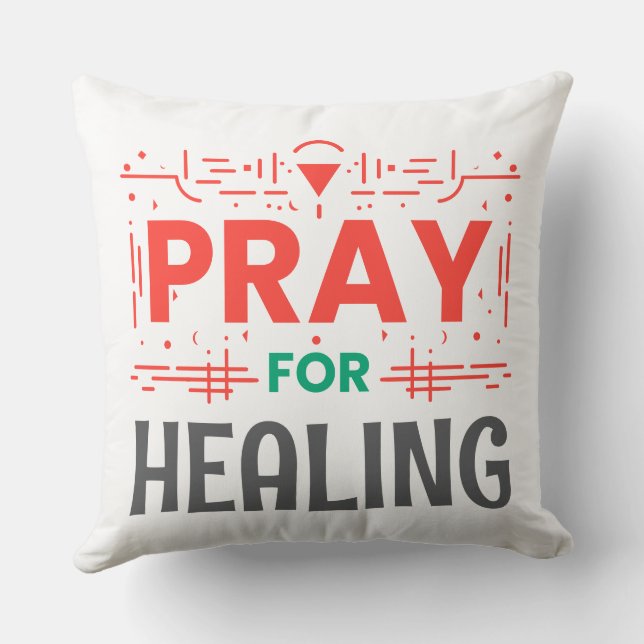 Pray For: Inspiring Healing Cushion (Back)