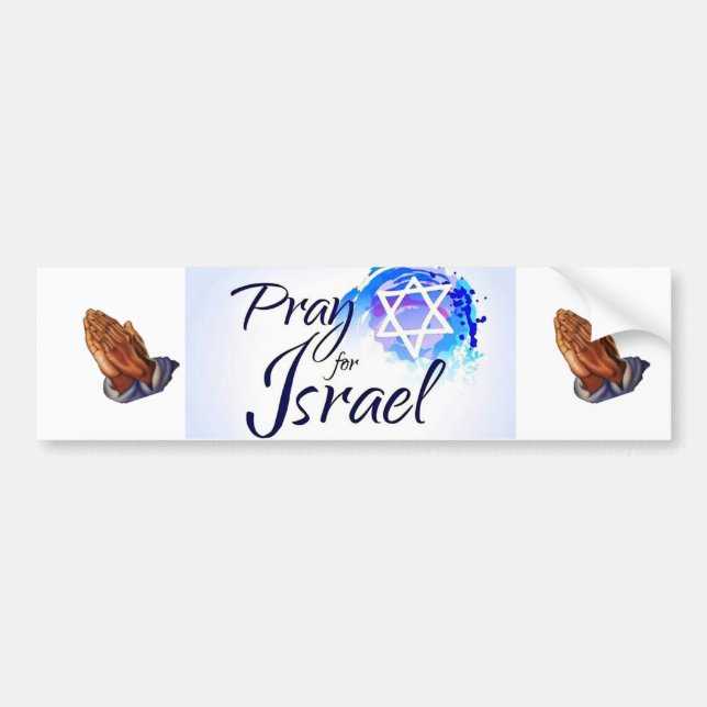 Pray-For-Israel_ Bumper Sticker (Front)