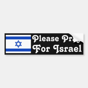 Pray for Israel Bumper Sticker