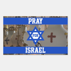 Pray for Israel Rectangular Sticker