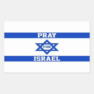 Pray for Israel Rectangular Sticker