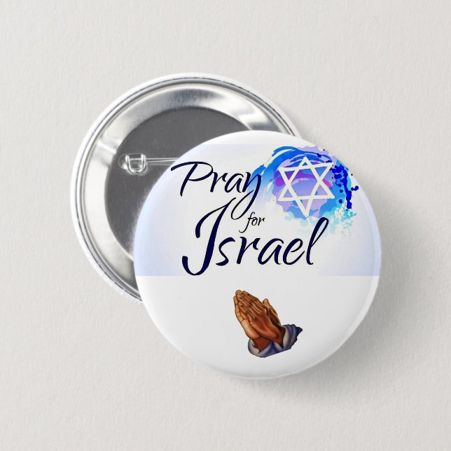 Pray-For-Isreal_ 6 Cm Round Badge (Front & Back)