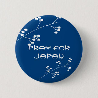 PRAY FOR JAPAN 6 CM ROUND BADGE