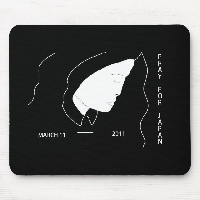 PRAY FOR JAPAN MARCH 11 2011 MOUSE MAT (Front)