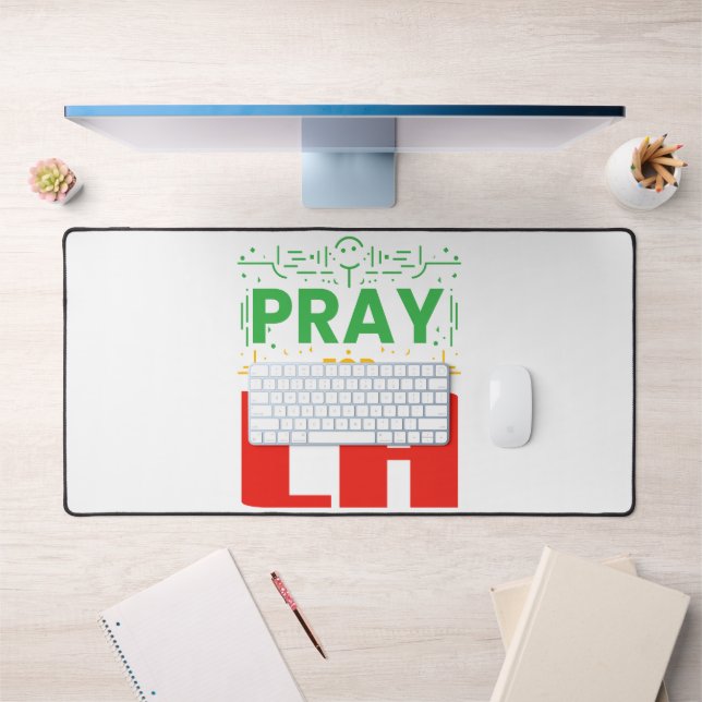Pray for LA Desk Mat (Office 1)