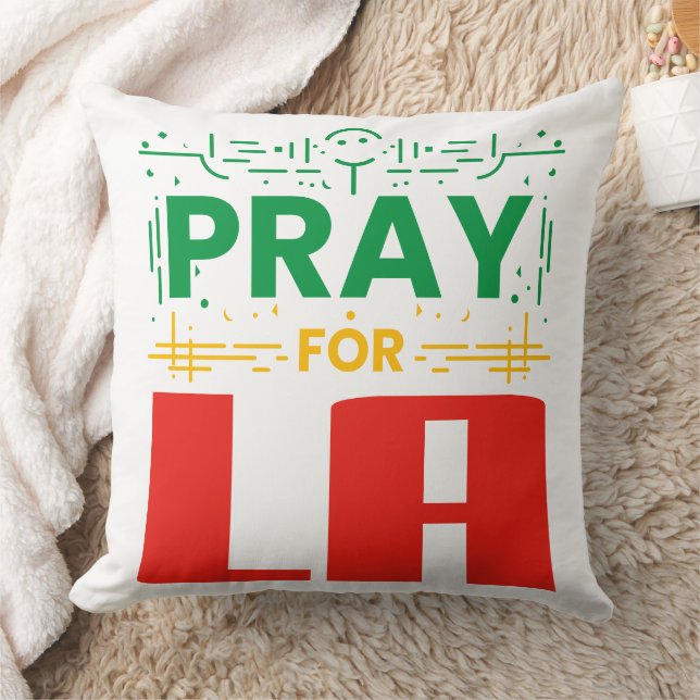 Pray for LA • Prayer for Los Angeles Cushion (Blanket)