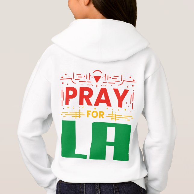 Pray for LA • Prayer for Los Angeles Throw Pillow (Back)