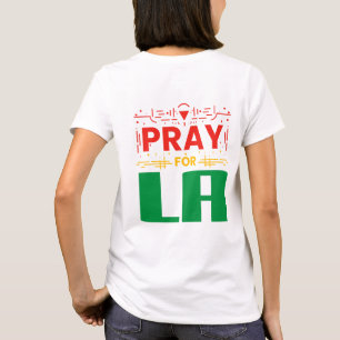Pray for LA • Prayer for Los Angeles Throw Pillow T-Shirt