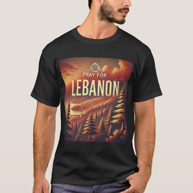 PRAY FOR LEBANON T-Shirt (Front)