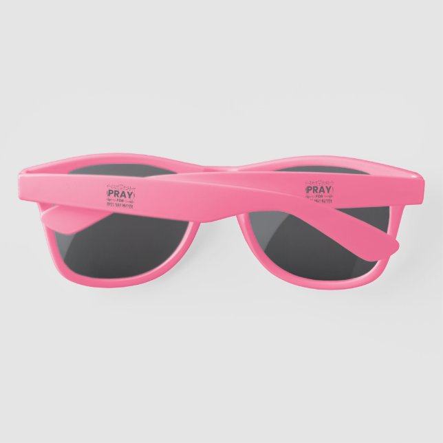 Pray For Lives That Matter Sunglasses (Back)
