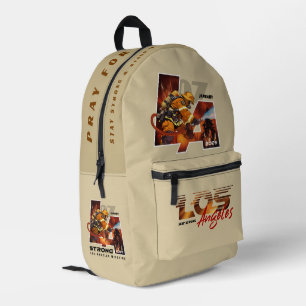 Pray for Los Angeles ( 1 )   Printed Backpack