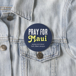 Pray For Maui 7.5 Cm Round Badge
